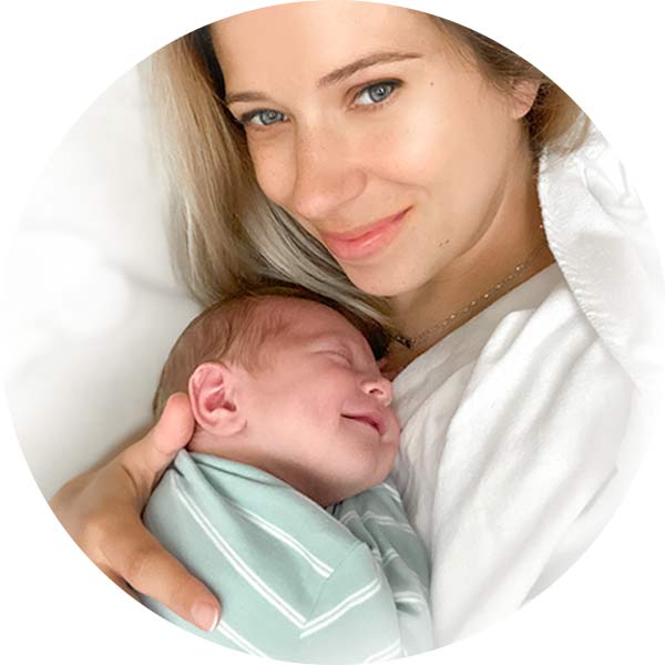 Elizabeth and her newest little one, the author and creator of love our littles